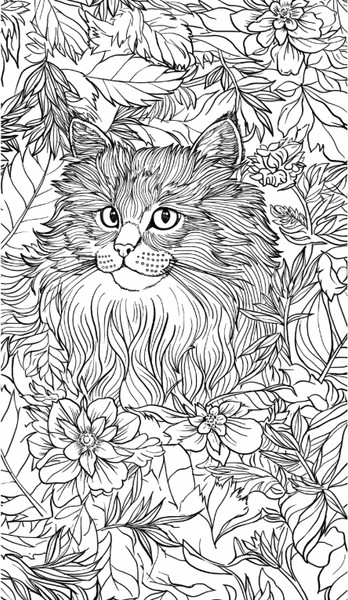 Изображение товара Раскраска-антистресс АСТ Котики в волшебном саду (Лебедев Денис)