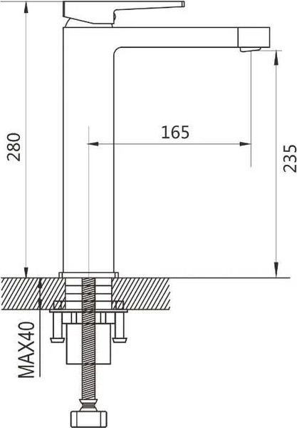 Изображение товара Смеситель Shevanik S6811 (хром)