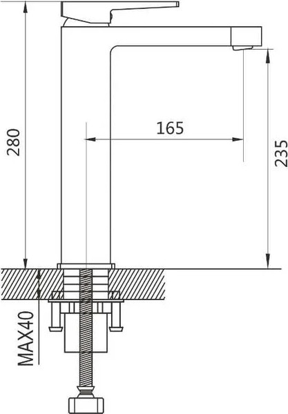 Изображение товара Смеситель Shevanik S6811H (черный)