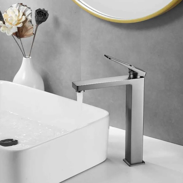 Изображение товара Смеситель Shevanik S6811T (оружейная сталь)