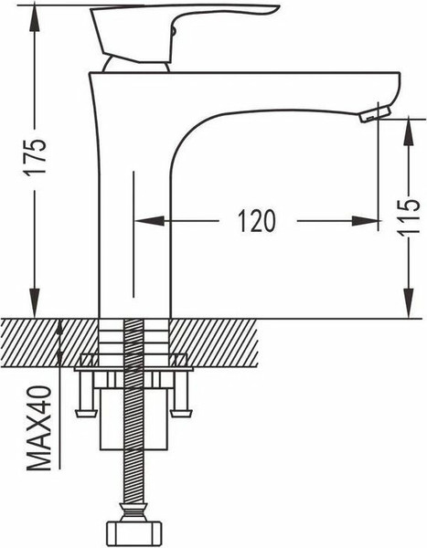 Изображение товара Смеситель Shevanik S9801F (белый/хром)