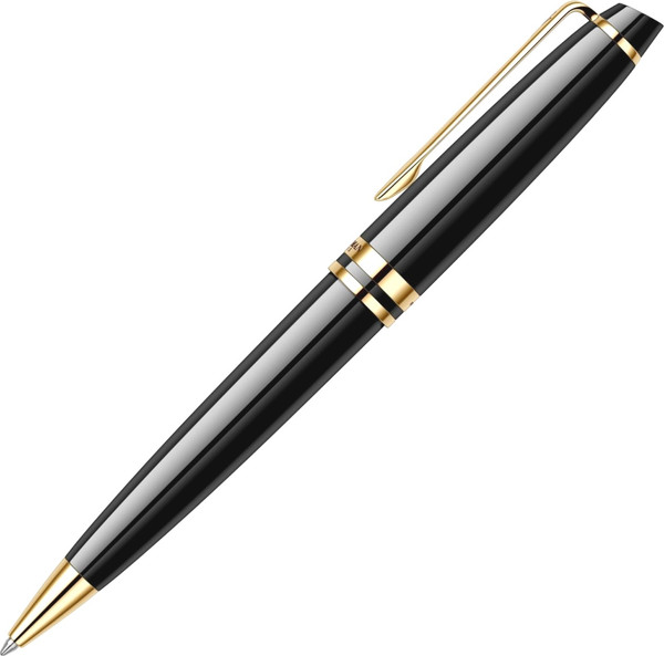 Изображение товара Ручка шариковая имиджевая Waterman Expert Black Lacquer GT / S0951700 (синий)
