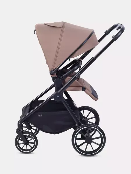 Изображение товара Детская универсальная коляска MOWbaby Amber 3 в 1 / MB068 (кофе)