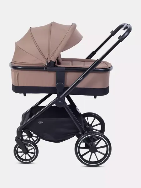Изображение товара Детская универсальная коляска MOWbaby Amber 3 в 1 / MB068 (кофе)