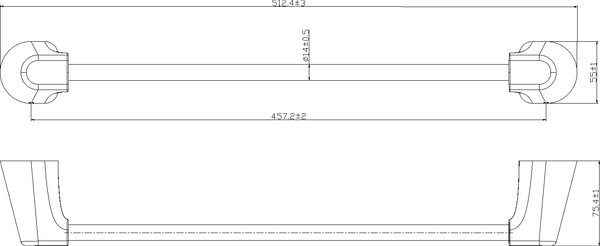 Изображение товара Набор аксессуаров для ванной и туалета Lauter 21TS3503 + 21TS3509 + 21TS3505 + 21T3507 (Chrome, 4 предмета)