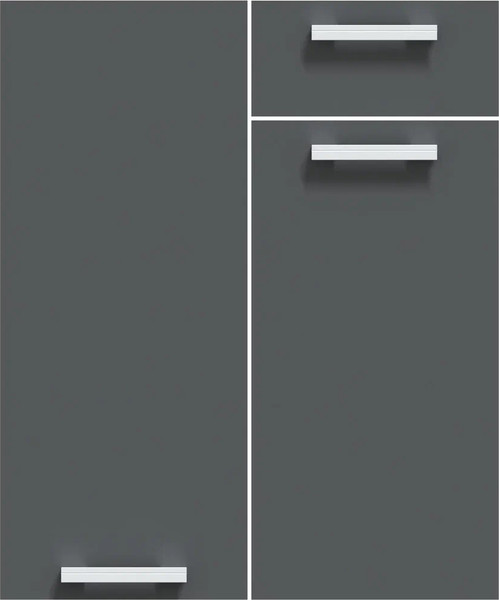 Изображение товара Кухонный гарнитур Интерлиния Мила Лайт 3.8-ПМ2 (серебро/дуб белый/опал светлый)