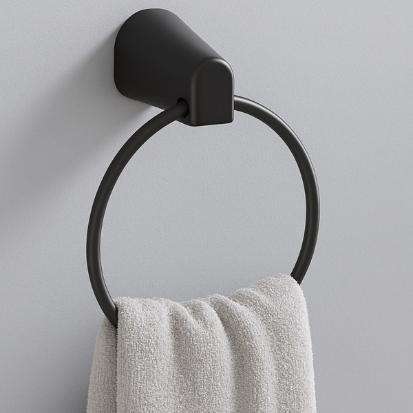 Изображение товара Набор аксессуаров для ванной и туалета Lauter 21TS3504 + 21TS3500 + 21TS3506 + 21T3508 (Matt Black, 4 предмета)