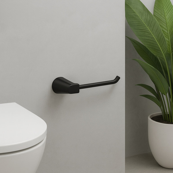 Изображение товара Набор аксессуаров для ванной и туалета Lauter 21TS3504 + 21TS3500 + 21TS3506 + 21T3508 (Matt Black, 4 предмета)