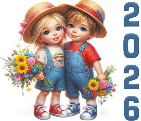 Изображение товара Календарь настенный Витебская областная типография Дети. 2026 год / 25С43