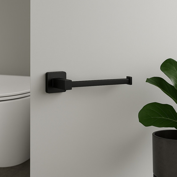 Изображение товара Набор аксессуаров для ванной и туалета Lauter 21TS8308 + 21TS8304 + 21TS8306 (Matt Black, 3 предмета)