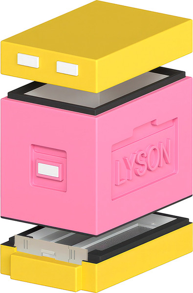 Изображение товара Улей Lyson Дадан На 6 Рамок / WDD06 (розовый/желтый)