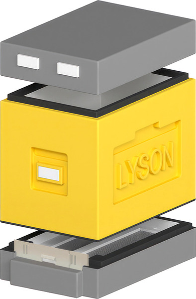 Изображение товара Улей Lyson Дадан На 6 Рамок / WDD17 (желтый/серый)