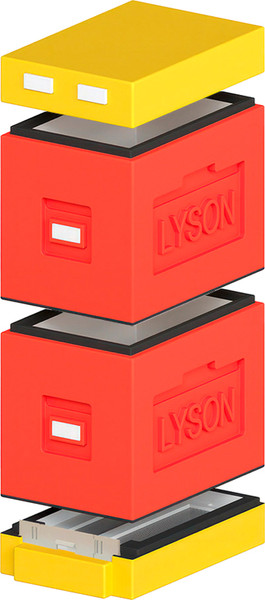 Изображение товара Улей Lyson Дадан На 6 Рамок / WDD105 (красный/желтый)