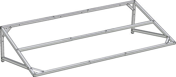 Изображение товара Каркас козырька ИМпласт Прямой Василек скат телескоп / 15457