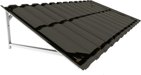 Изображение товара Козырек ИМпласт Прямой Василек скат телескоп МП-20 / 15458 (бронзовый)