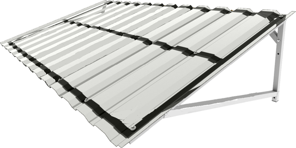 Изображение товара Козырек ИМпласт Прямой Василек скат телескоп МП-20 / 15461 (прозрачный)