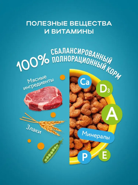 Изображение товара Сухой корм для собак Hitstick Мясное ассорти (10кг)