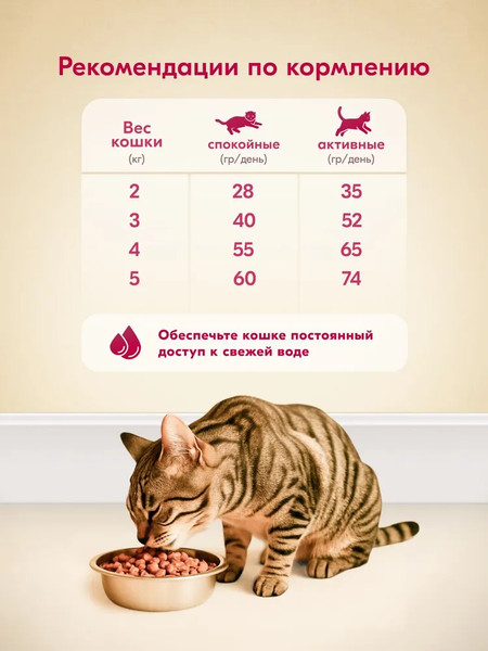 Изображение товара Сухой корм для кошек L'amour с говядиной (750г)