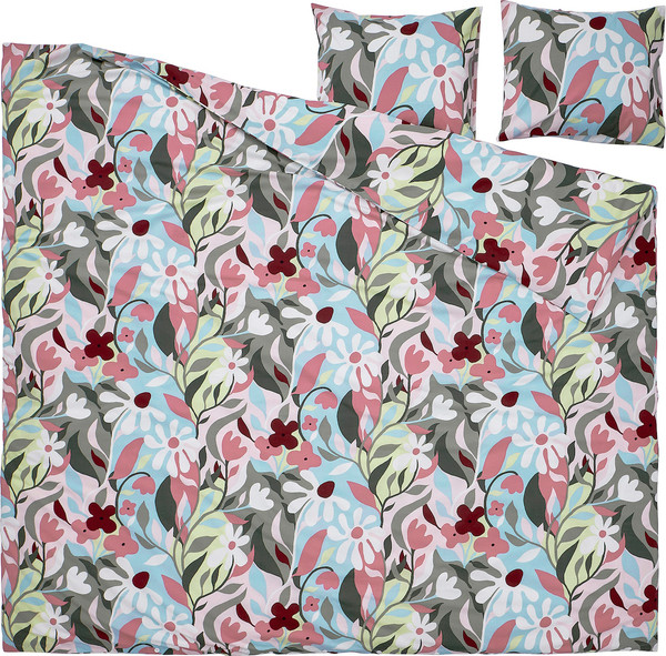 Изображение товара Пододеяльник с наволочками Ikea Корсковалл / 005.753.09