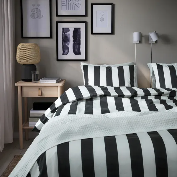 Изображение товара Пододеяльник с наволочками Ikea Слонхестмаль / 205.752.52