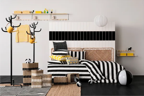 Изображение товара Пододеяльник с наволочками Ikea Слонхестмаль / 205.752.52