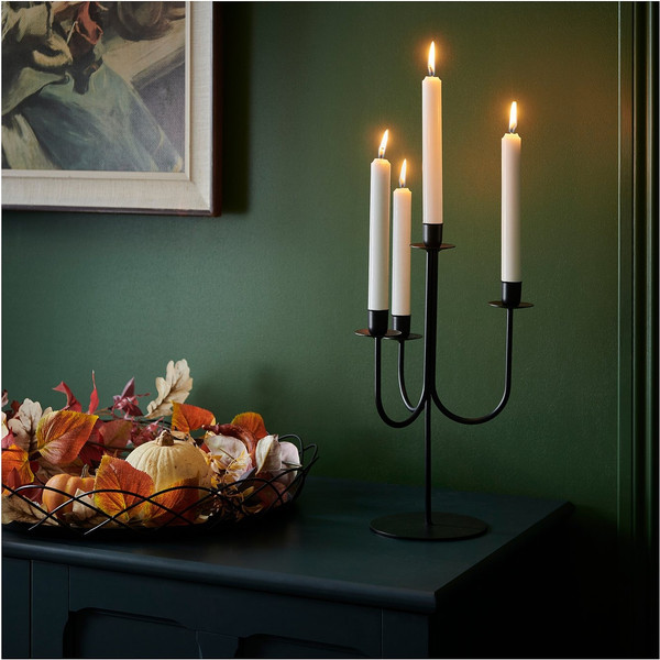 Изображение товара Подсвечник Ikea Хестагилль / 605.757.83 (черный)