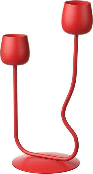 Изображение товара Подсвечник Ikea Сильверпэрон / 605.749.86 (ярко-красный)