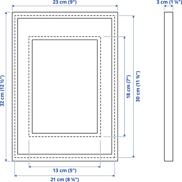 Изображение товара Рамка Ikea Родальм / 005.488.82 (черный)