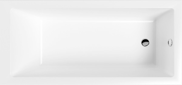 Изображение товара Ванна акриловая Lauter Athena 170x80 / 21090080 (с ножками и сифоном 21Y11021 матовый черный)