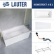 Миниатюра изображения товара Ванна акриловая Lauter Athena 170x80 / 21090080 (с каркасом, лицевым экраном и сифоном 21Y11021 матовый черный)