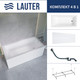Миниатюра изображения товара Ванна акриловая Lauter Athena 170x80 / 21090080 (с каркасом, лицевым экраном и сифоном 21Y32002 белый)