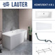Миниатюра изображения товара Ванна акриловая Lauter Olympia 170x75 / 21100075 (с каркасом, лицевым экраном и сифоном 21Y32000 хром)