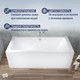 Миниатюра изображения товара Ванна акриловая Lauter Olympia 180x80 / 21100080 (с ножками и сифоном 21Y32002 белый)