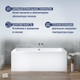 Миниатюра изображения товара Ванна акриловая Lauter Olympia 180x80 / 21100080 (с каркасом и сифоном 21Y11010 хром)