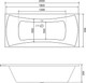 Миниатюра изображения товара Ванна акриловая Lauter Belgravia 200x90 / 21110200 (с ножками и сифоном 21Y32002 белый)
