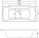 Миниатюра изображения товара Ванна акриловая Lauter Belgravia 180x80 / 21110180 (с ножками и сифоном 21Y11030 хром)