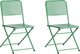 Миниатюра изображения товара Комплект стульев складных Tetchair Secret De Maison Villa (2шт, зеленый)