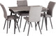 Миниатюра изображения товара Обеденный стол Tetchair Балморал 120+40x80x75 (серый/черный)