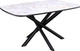 Миниатюра изображения товара Обеденный стол Kenner DF1250 (черный/керамика мрамор белый глянец)