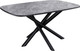 Миниатюра изображения товара Обеденный стол Kenner DF1250 (черный/керамика мрамор серый глянец)