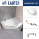 Миниатюра изображения товара Ванна акриловая Lauter Valencia 150x100 / 2102150R (с ножками и сифоном 21Y11022 белый)