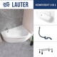 Миниатюра изображения товара Ванна акриловая Lauter Valencia 150x100 / 2102150R (с ножками и сифоном 21Y31002 белый)