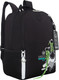 Миниатюра изображения товара Школьный рюкзак Grizzly RB-651-5 (черный/салатовый)