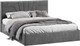 Миниатюра изображения товара Двуспальная кровать ТриЯ Пандора с ПМ и заглушиной 160x200 Тип 1 (велюр Brut Grey 16)