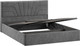 Миниатюра изображения товара Двуспальная кровать ТриЯ Пандора с ПМ и заглушиной 160x200 Тип 1 (велюр Brut Grey 16)