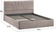 Миниатюра изображения товара Двуспальная кровать ТриЯ Пандора с ПМ и заглушиной 160x200 Тип 1  (велюр Brut Mocco 06)