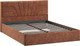 Миниатюра изображения товара Двуспальная кровать ТриЯ Пандора с ПМ и заглушиной 160x200 Тип 1 (велюр Brut Terracot 13)