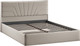 Миниатюра изображения товара Двуспальная кровать ТриЯ Пандора с ПМ и заглушиной 160x200 Тип 1 (велюр Confetti Smoke)