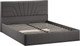 Миниатюра изображения товара Двуспальная кровать ТриЯ Пандора с ПМ и заглушиной 160x200 Тип 1 (велюр графит)