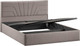 Миниатюра изображения товара Двуспальная кровать ТриЯ Пандора с ПМ и заглушиной 160x200 Тип 1 (велюр мокко темный)